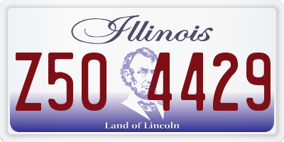 IL license plate Z504429
