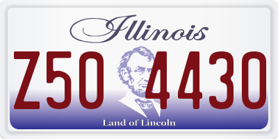 IL license plate Z504430