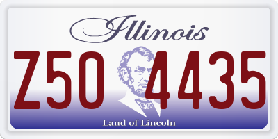 IL license plate Z504435