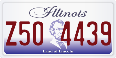 IL license plate Z504439