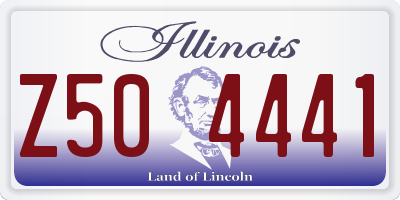 IL license plate Z504441