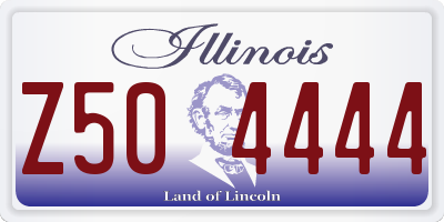IL license plate Z504444