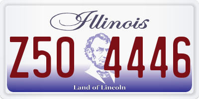 IL license plate Z504446