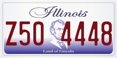 IL license plate Z504448