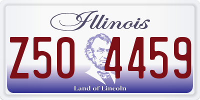 IL license plate Z504459