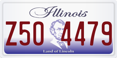 IL license plate Z504479