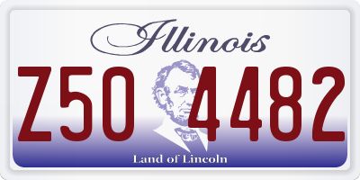 IL license plate Z504482