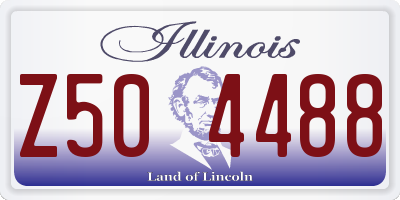 IL license plate Z504488