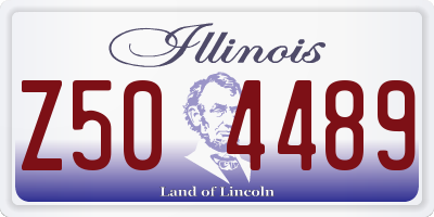 IL license plate Z504489