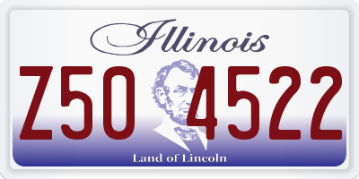 IL license plate Z504522