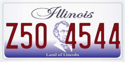 IL license plate Z504544