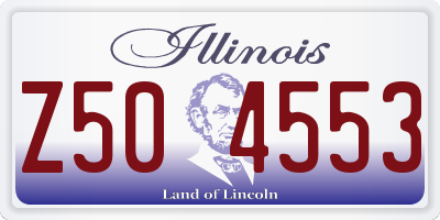 IL license plate Z504553