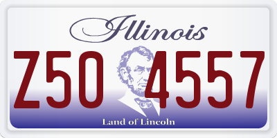 IL license plate Z504557