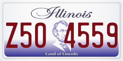 IL license plate Z504559