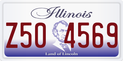 IL license plate Z504569