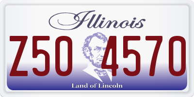 IL license plate Z504570