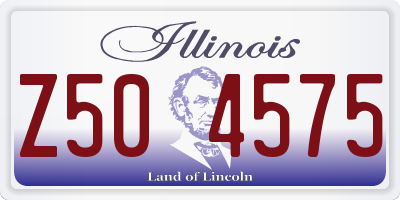IL license plate Z504575
