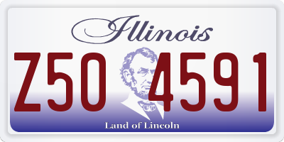 IL license plate Z504591