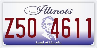 IL license plate Z504611