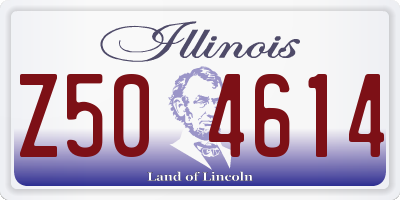 IL license plate Z504614