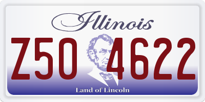 IL license plate Z504622