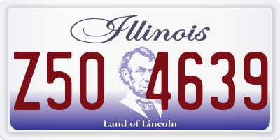 IL license plate Z504639