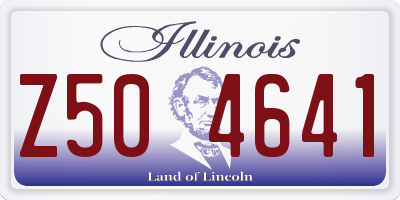 IL license plate Z504641