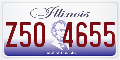 IL license plate Z504655