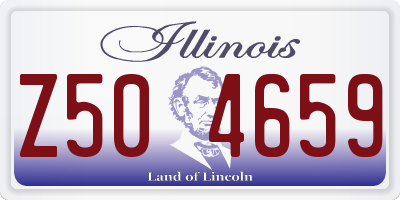 IL license plate Z504659