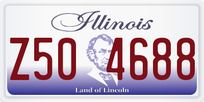 IL license plate Z504688
