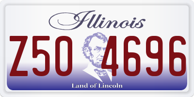 IL license plate Z504696