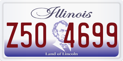 IL license plate Z504699