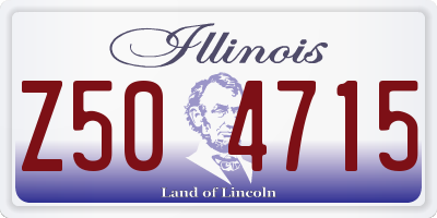 IL license plate Z504715