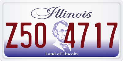 IL license plate Z504717