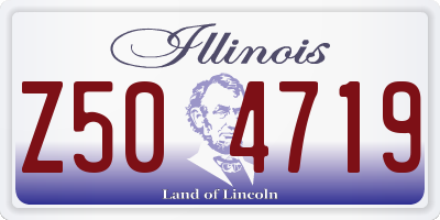 IL license plate Z504719
