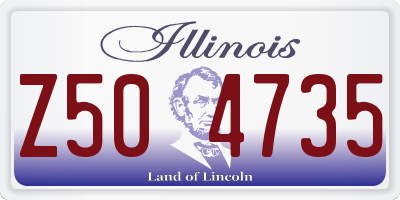 IL license plate Z504735