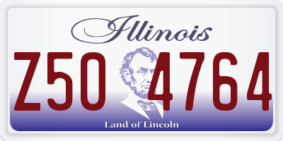 IL license plate Z504764