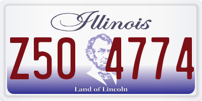 IL license plate Z504774