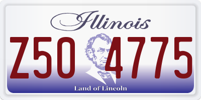 IL license plate Z504775