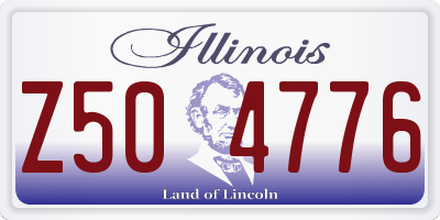 IL license plate Z504776
