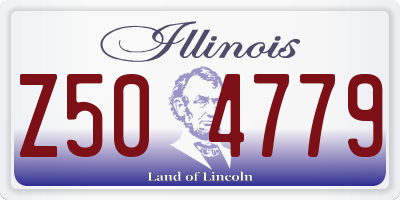 IL license plate Z504779