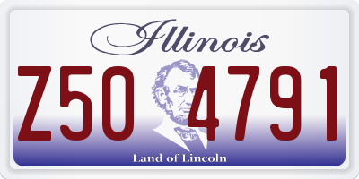 IL license plate Z504791