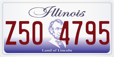 IL license plate Z504795