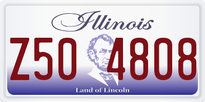 IL license plate Z504808