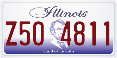 IL license plate Z504811