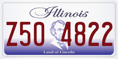 IL license plate Z504822