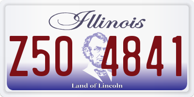 IL license plate Z504841
