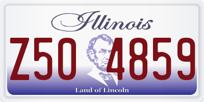 IL license plate Z504859