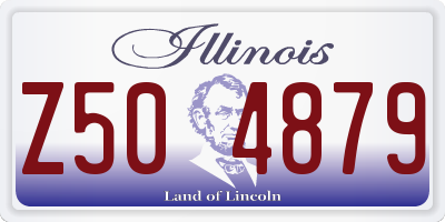 IL license plate Z504879