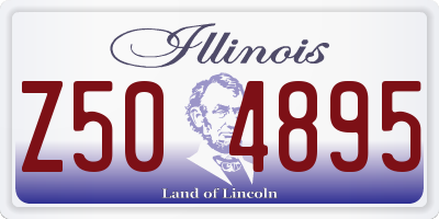 IL license plate Z504895